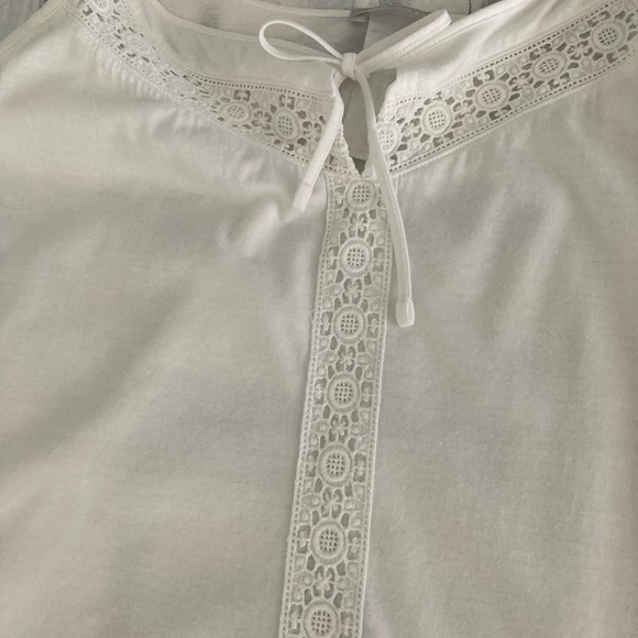 Hanro White Chemise Elegant Nightgown - Picture 4 of 5